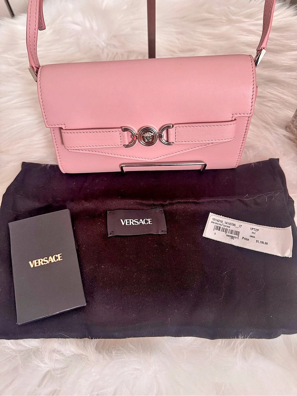 Versace La Medusa Crossbody Pink